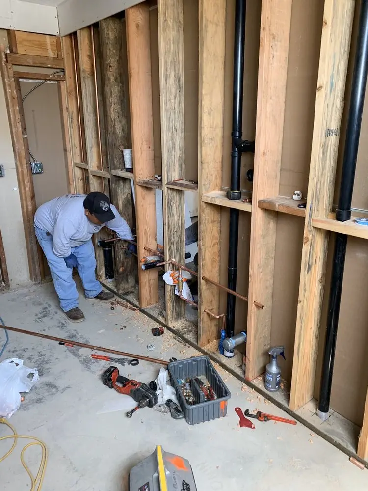 Commercial rough-in plumbing for Gas Line Repair in Elko New Market